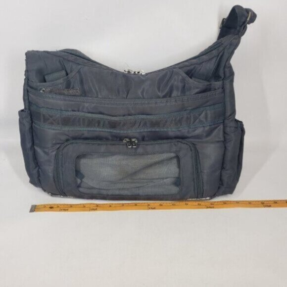 Lug Diaper Bag Grey Messenger Cross Body Carry All Gym Travel With Chang… - Picture 5 of 16